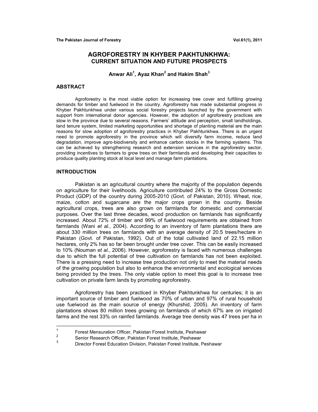 A Note on Artificial Regeneration of Acacia