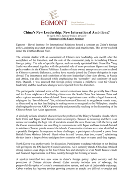 China's New Leadership