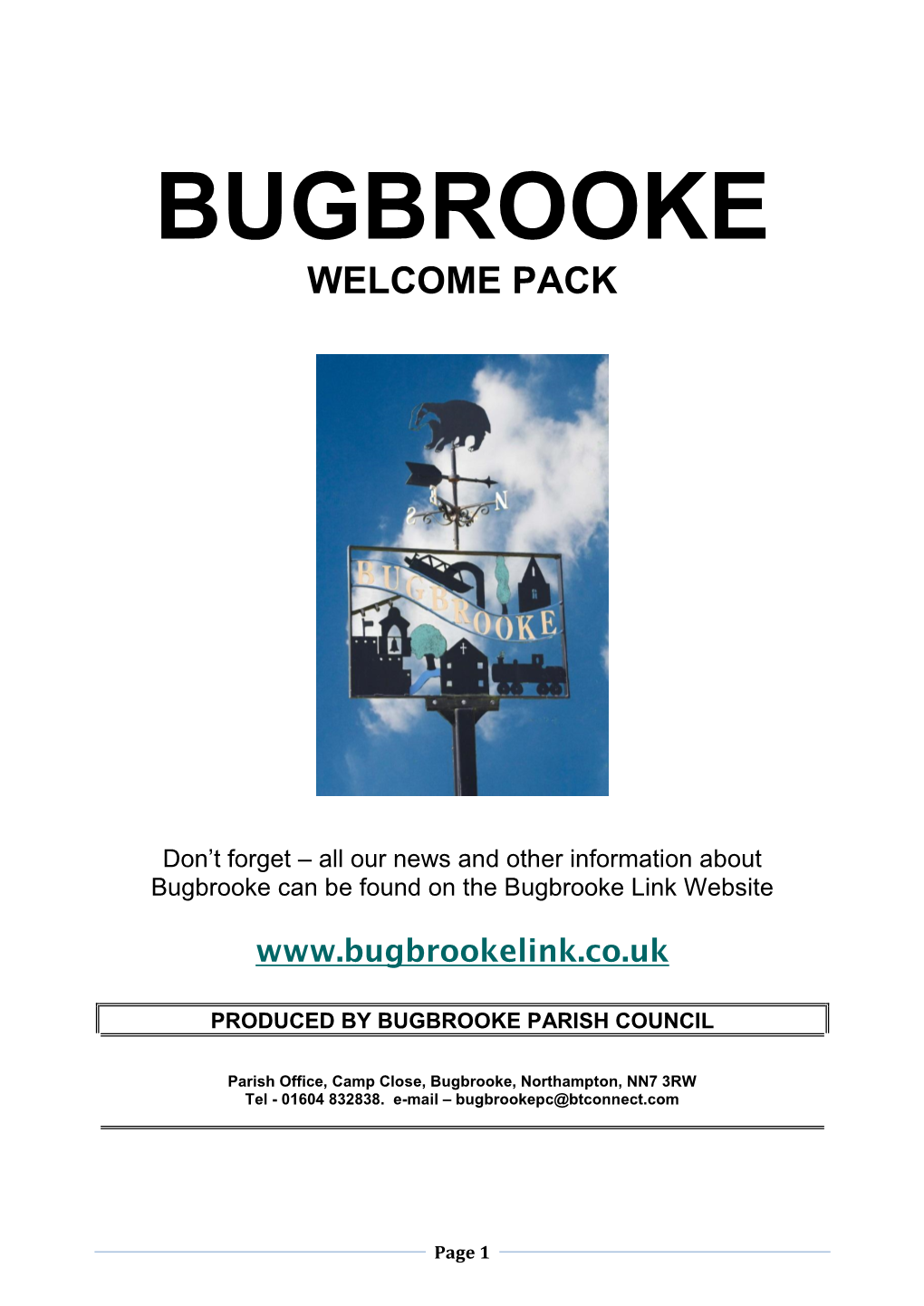 Bugbrooke Link Website