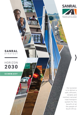 SANRAL Strategy: Horizon 2030