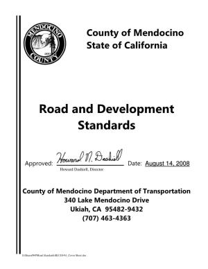 Road and Development Standards