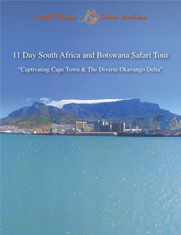 11 Day South Africa and Botswana Safari Tour