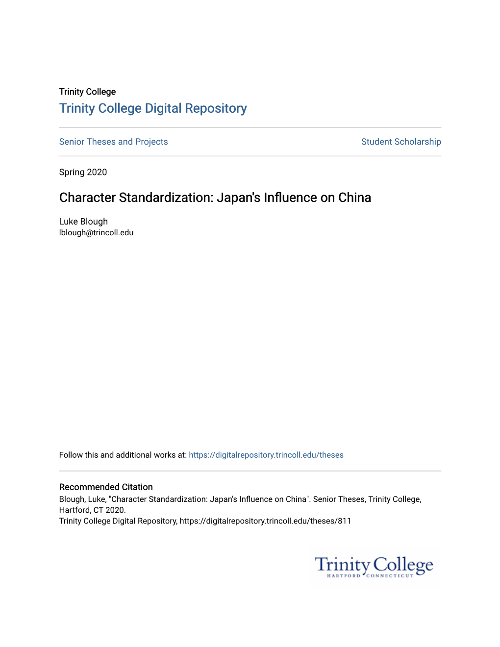 Character Standardization: Japan's Influence on China