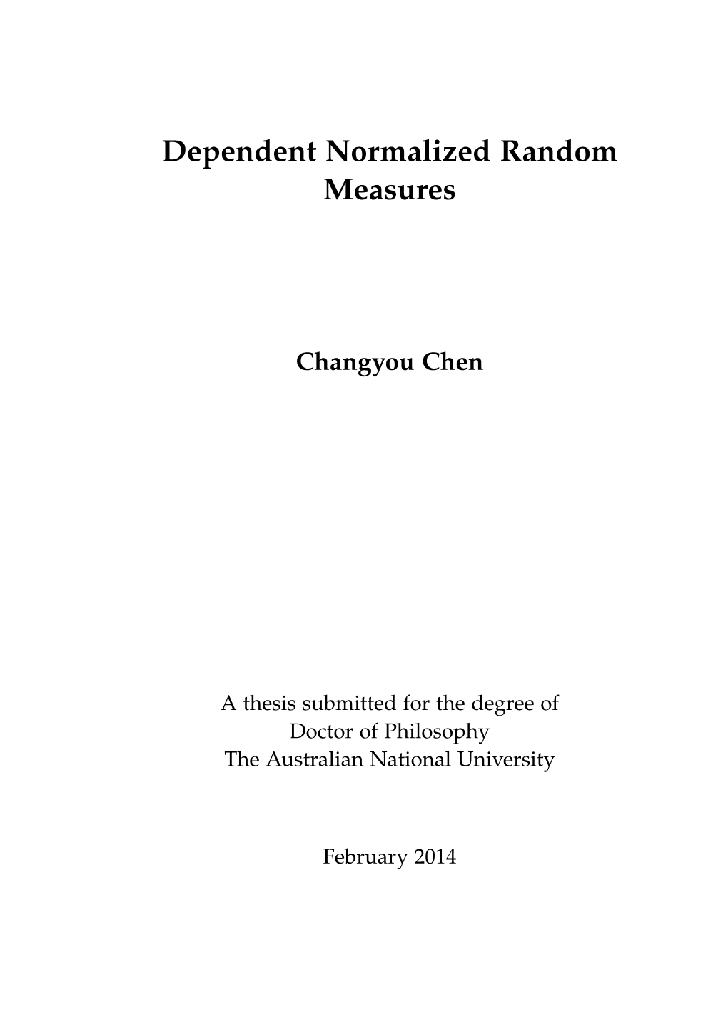 Dependent Normalized Random Measures