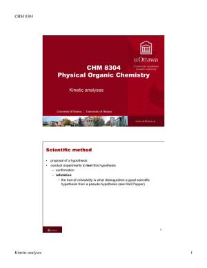CHM 8304 Physical Organic Chemistry