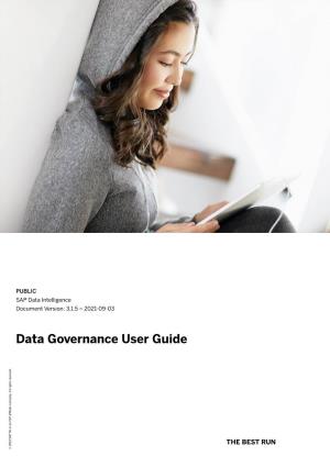 Data Governance User Guide Company