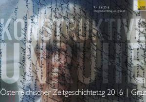 Österreichischer Zeitgeschichtetag 2016 | Graz Österreichischer