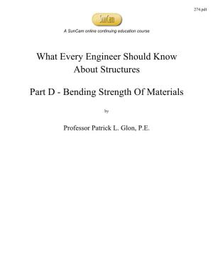 Bending Strength of Materials