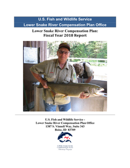 Lower Snake River Compensation Plan: Fiscal Year 2018 Report