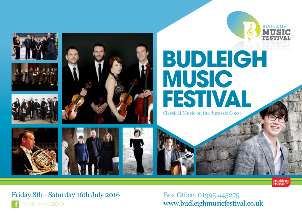 BUDLEIGH MUSIC FESTIVAL Classical Music on the Jurassic Coast