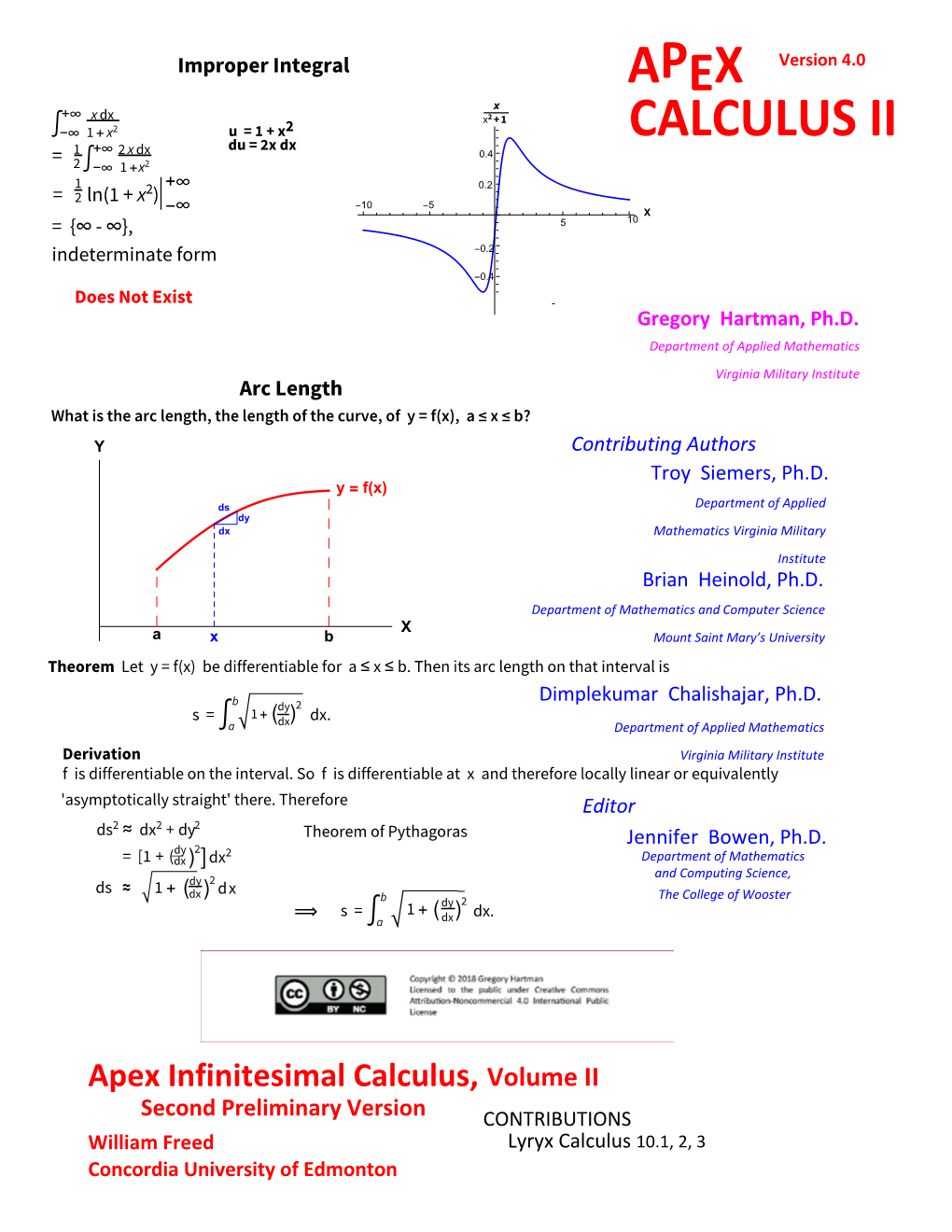 Apex Calculus Ii