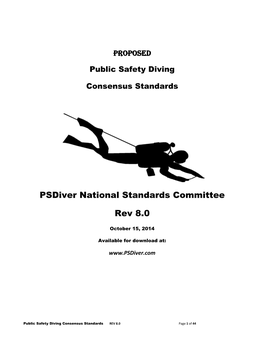 Psdiver National Standards Committee Rev