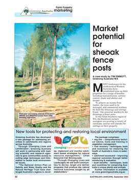 Market Potential for Sheoak Fence Posts