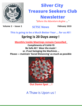 Feburary 2021 Club Newsletter