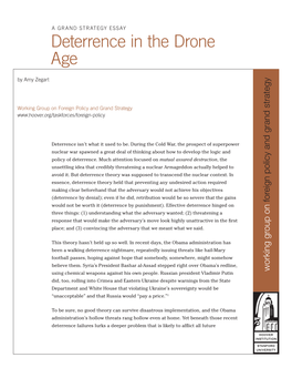 Deterrence in the Drone