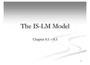 The IS-LM Model