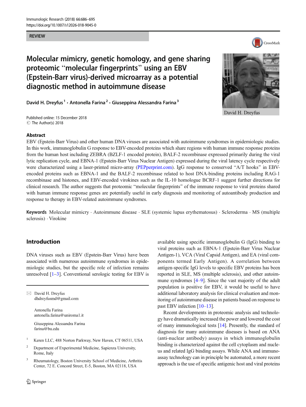 “Molecular Fingerprints” Using an EBV (Epstein-Barr Virus)-D