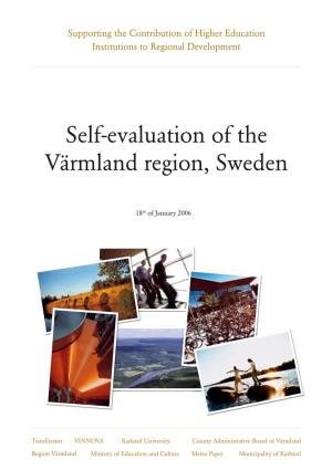 Self-Evaluation of the Värmland Region, Sweden