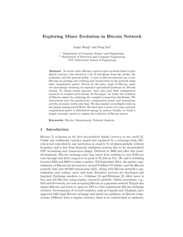 Exploring Miner Evolution in Bitcoin Network