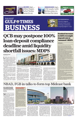 QCB May Postpone 100% Loan-Deposit Compliance Deadline Amid Liquidity Shortfall Issues