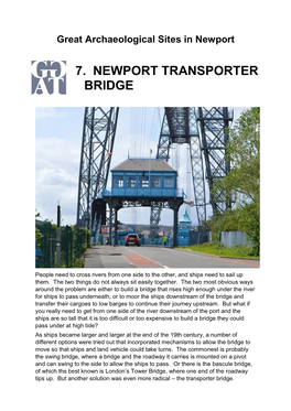 7. Newport Transporter Bridge