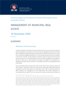Management of Municipal Real Estate