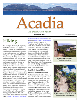 Acadia Activities Brochure