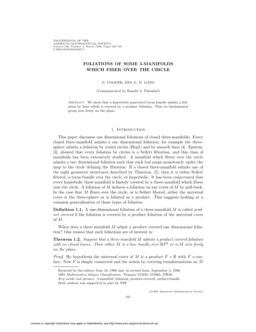 Foliations of Some 3-Manifolds Which Fiber Over the Circle