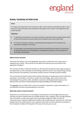 Rural Tourism Action Plan