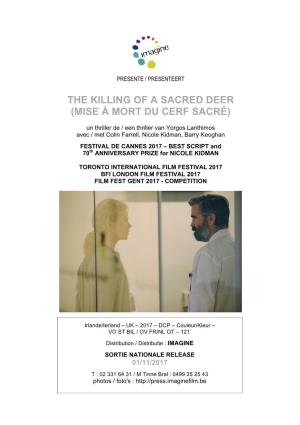 The Killing of a Sacred Deer (Mise À Mort Du Cerf Sacré)