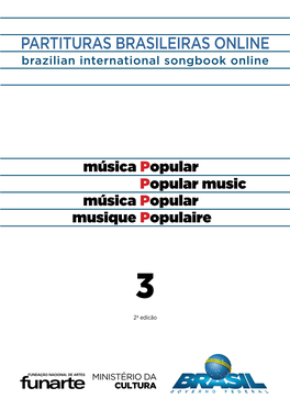 Partituras Brasileiras Online – Música Popular – Vol. 3