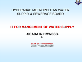 Hyderabad Metropolitan Water Supply & Sewerage