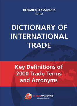 Dictionary of International Trade