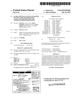 (12) United States Patent (10) Patent No.: US 8,218,156 B2 Fay Et Al