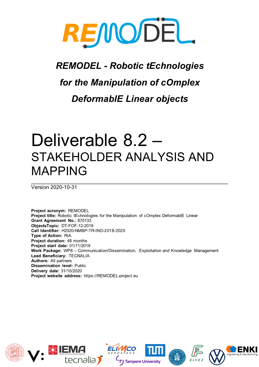 D8.2 Stakeholder Analysis and Mapping