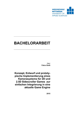 Bachelorarbeit