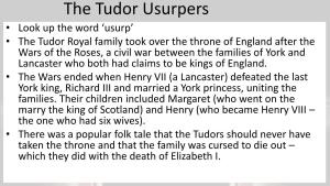 The Tudor Usurpers