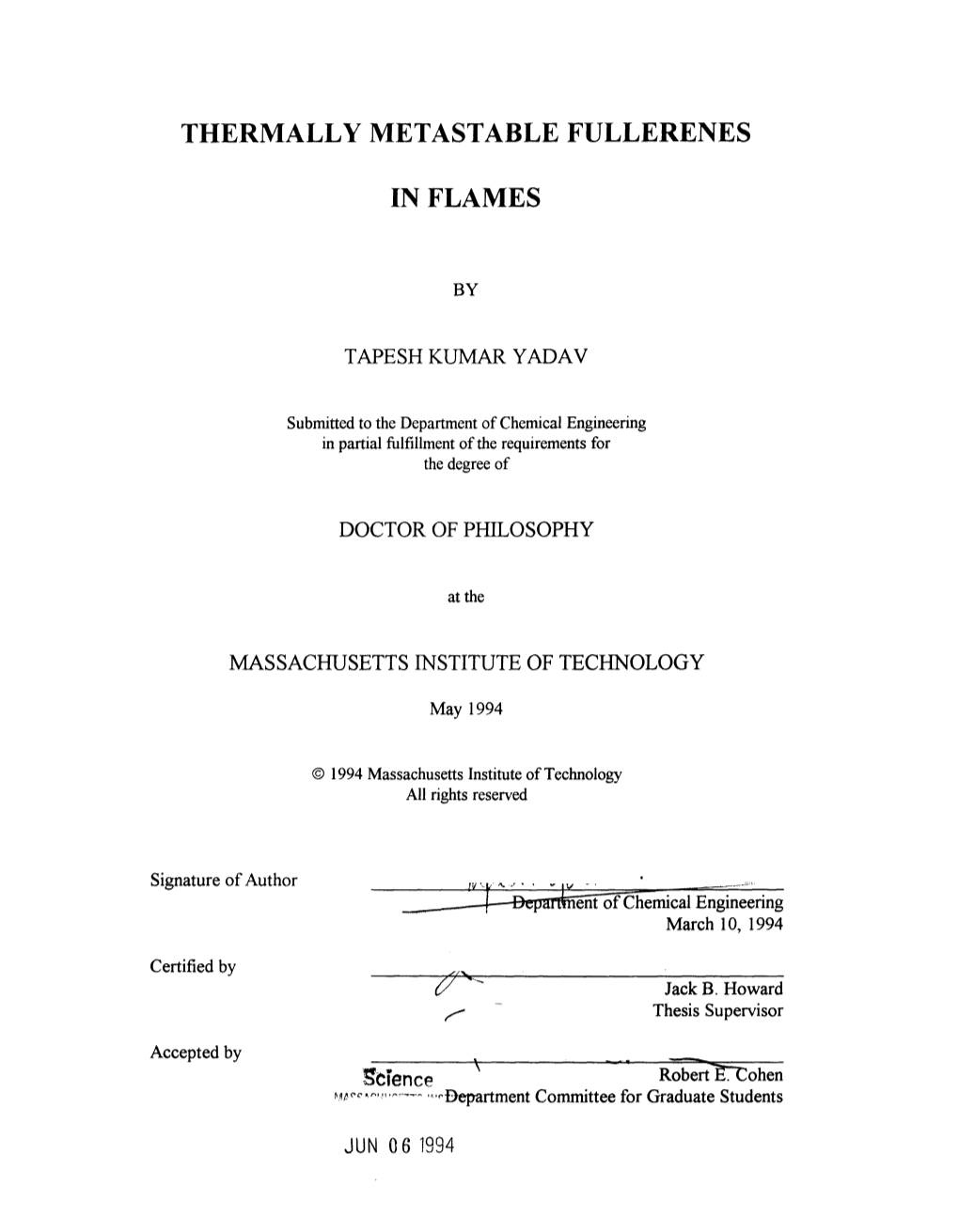 Thermally Metastable Fullerenes