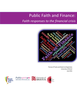 Public Faith and Finance: Faith Responses to the Financial Crisis Title