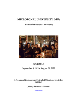 Microtonal University (Mu)