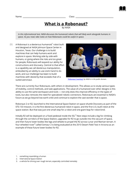 What Is a Robonaut? by NASA