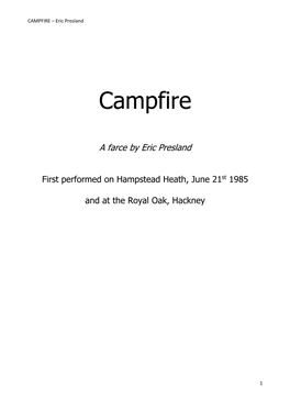 CAMPFIRE – Eric Presland