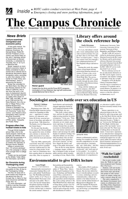 The Campus Chronicle Nov. 15, 2002