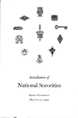 National Sororities