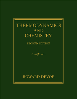 Thermodynamics and Chemistry