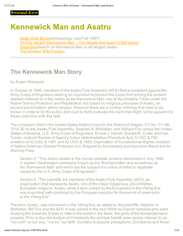 Kennewick Man and Asatru