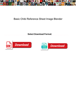 Basic Chibi Reference Sheet Image Blender