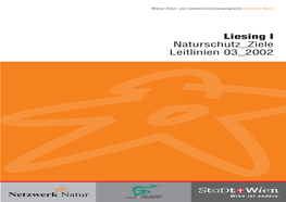 Liesing I Naturschutz Ziele Leitlinien 03 2002