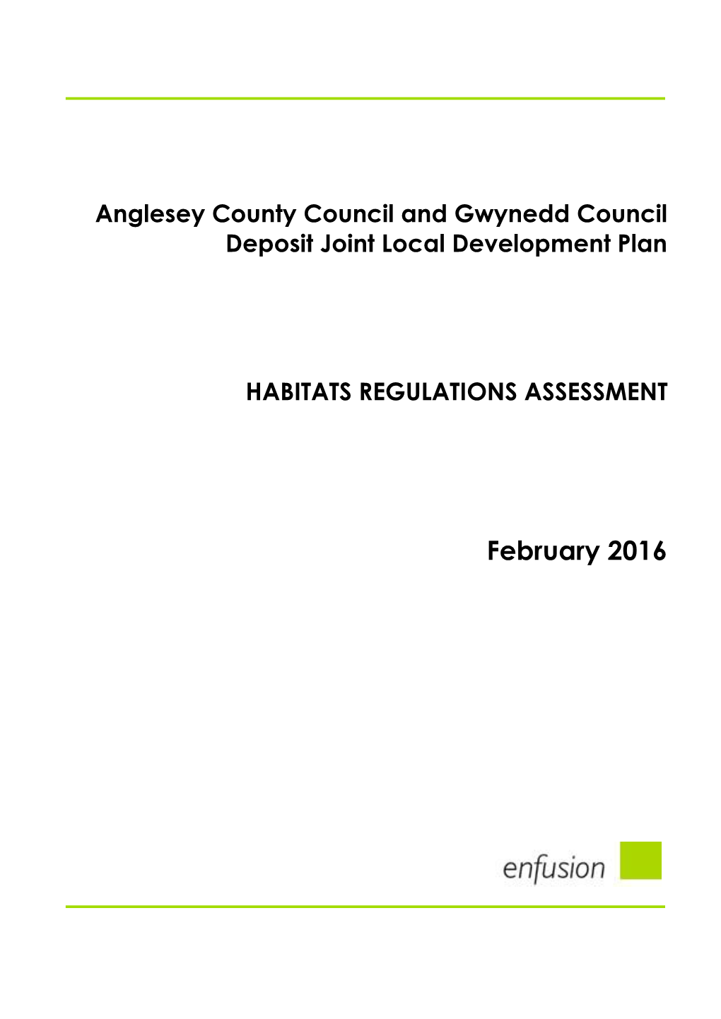 Habitat Regulations Assessment of Revised Draft Water Resources Management Plan 2013 – Assessment of Preferred Options