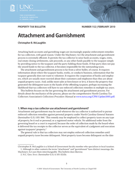 Attachment and Garnishment